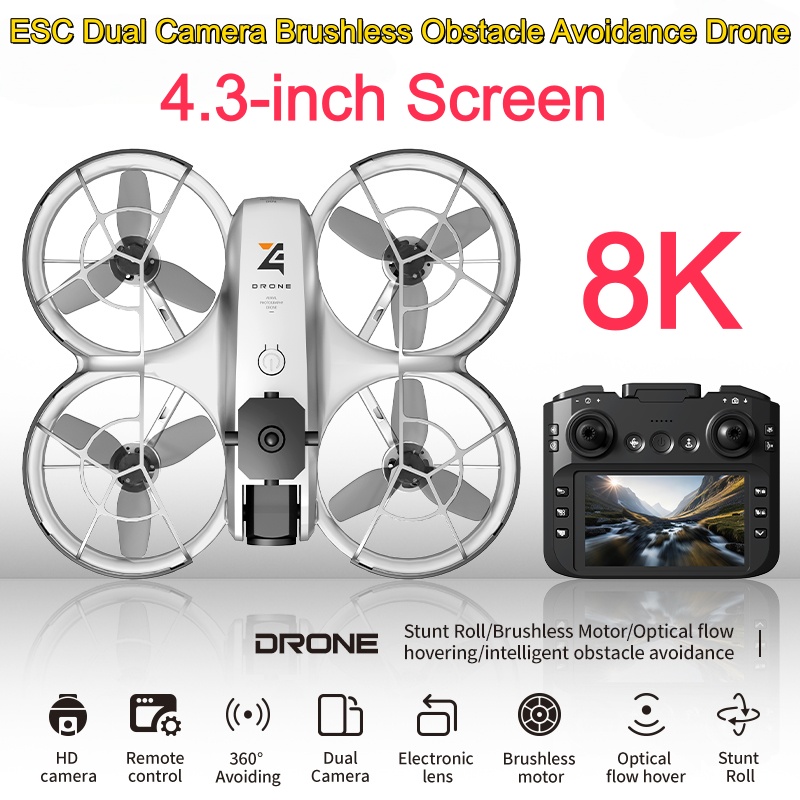 4.3-inch Large Screen Drone 8K - Drone Camera 4K ulasan dan harga